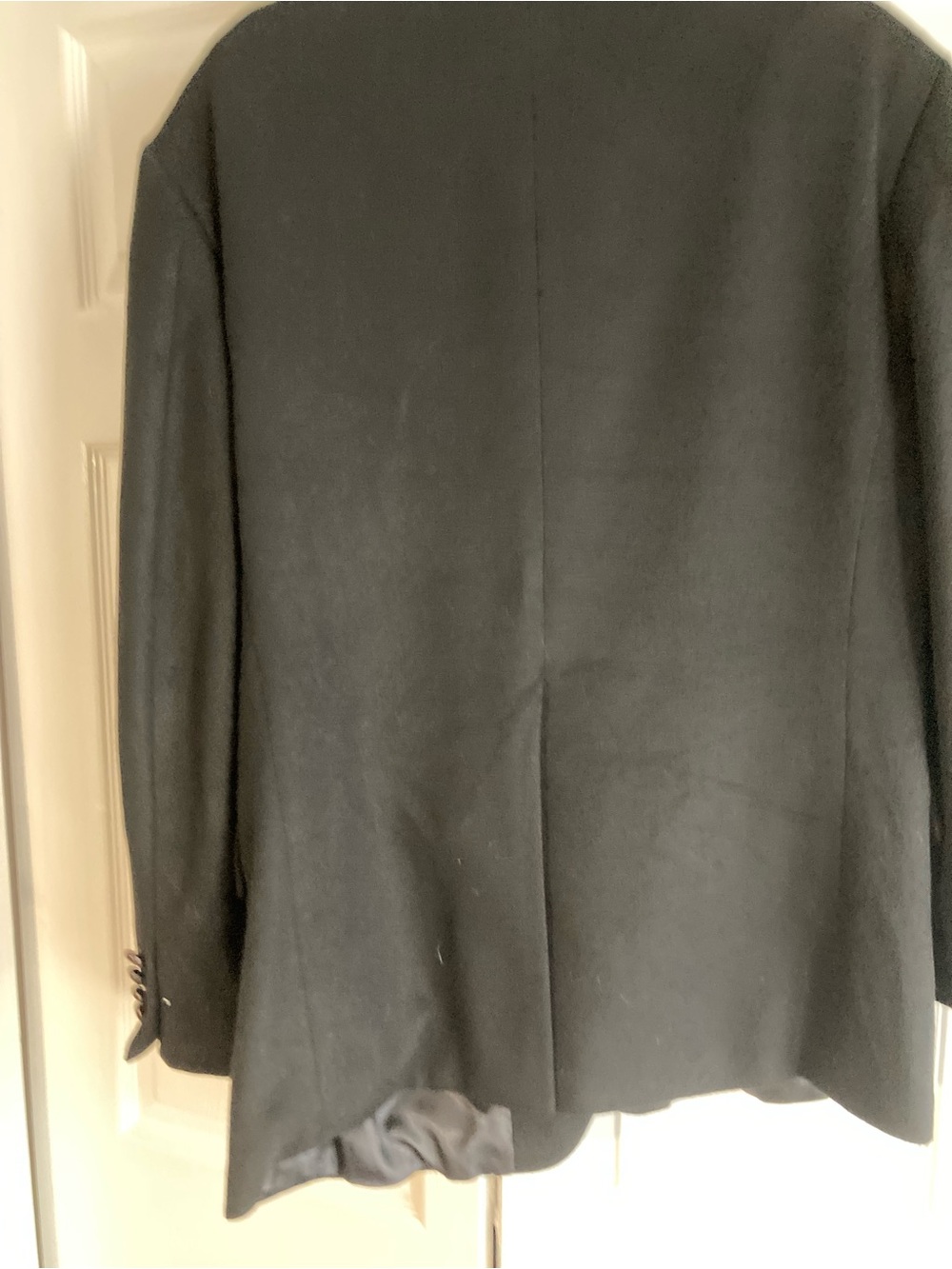 Vintage Men's Black 100% Camel Hair Blazer - Classic Two-Button Sport Coat - Picture 5 of 11
